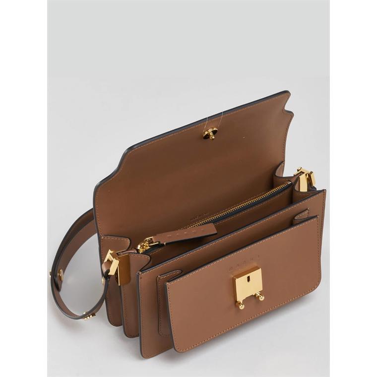 MARNI Trunk Bag EW, Gold Brown